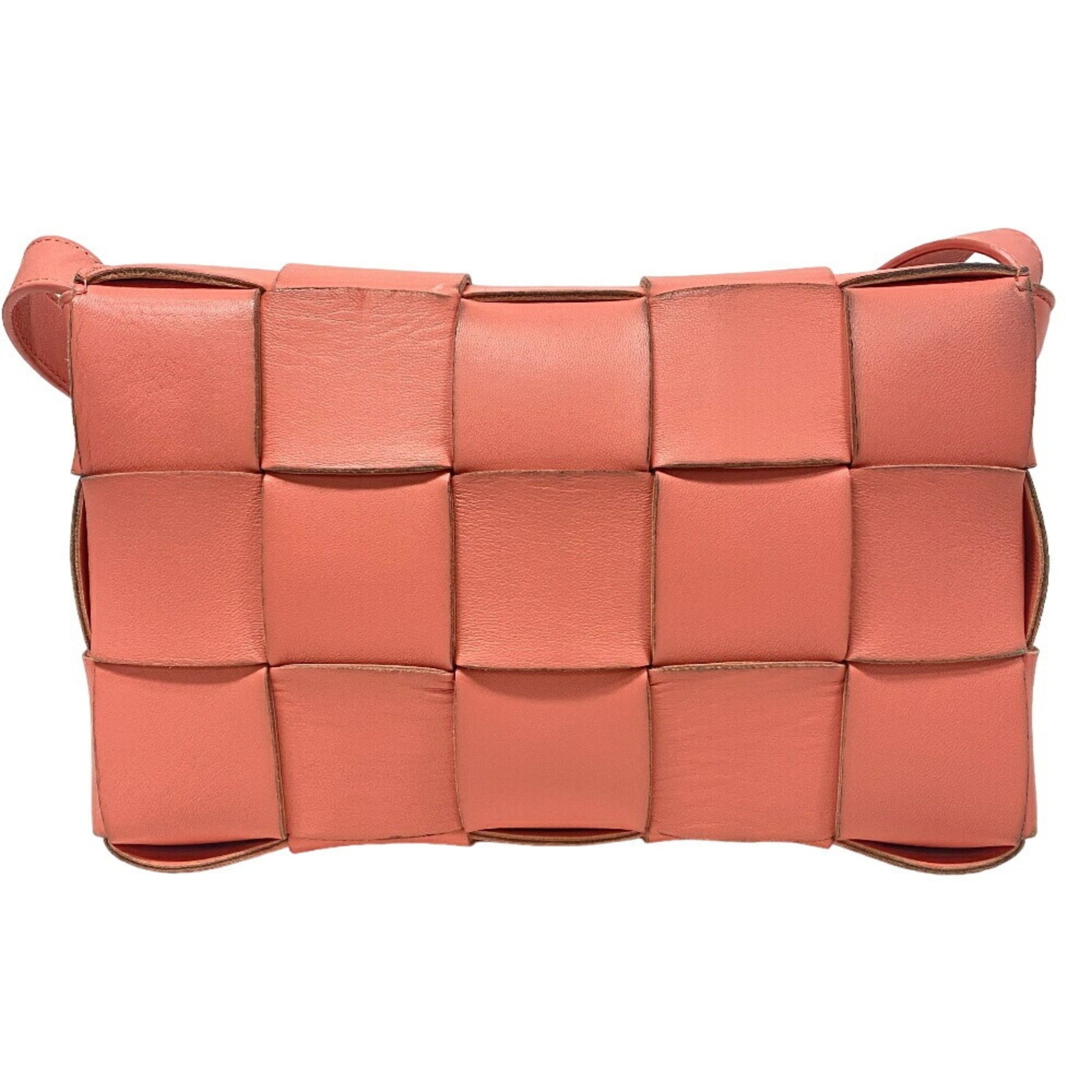 Bottega Veneta Cassette, Pink, Leather, shoulder