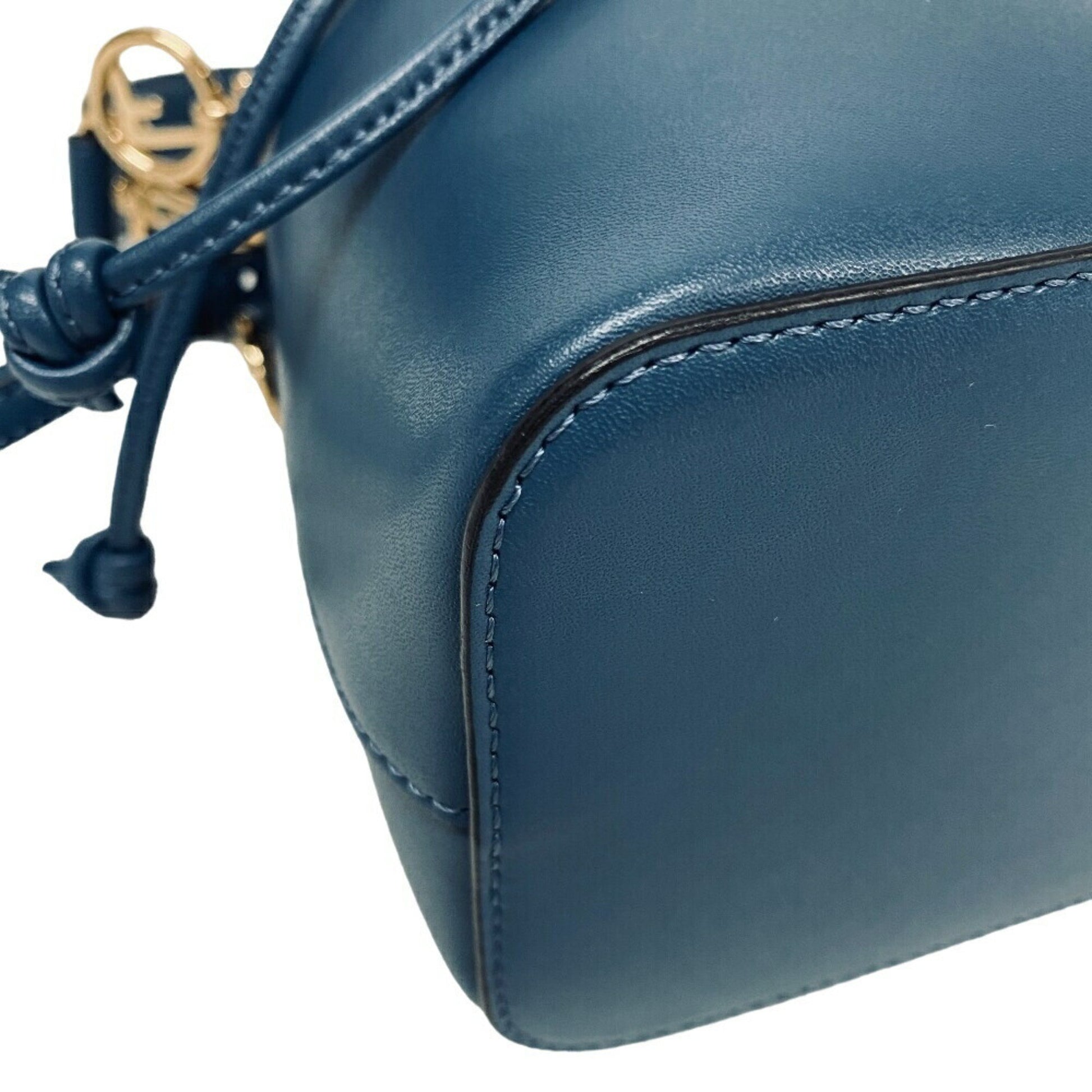 Fendi Mon Trésor, Blue, Leather, shoulder