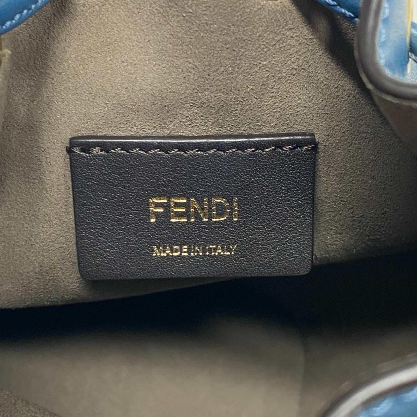 Fendi Mon Trésor, Blue, Leather, shoulder