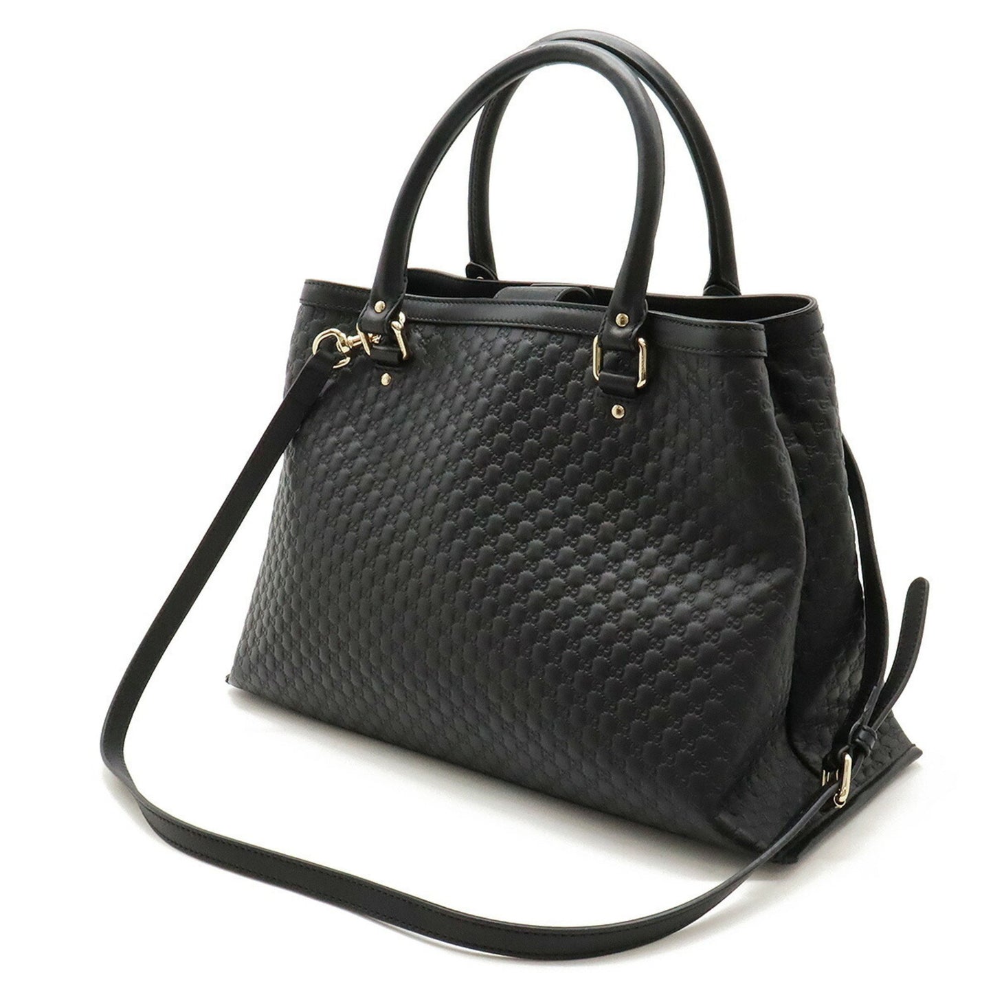 Gucci Micro guccissima, Black, Leather, handbag