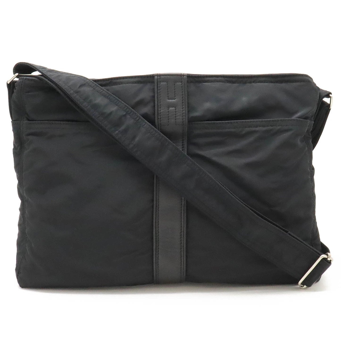 Hermès Acapulco, Black, Canvas, shoulder