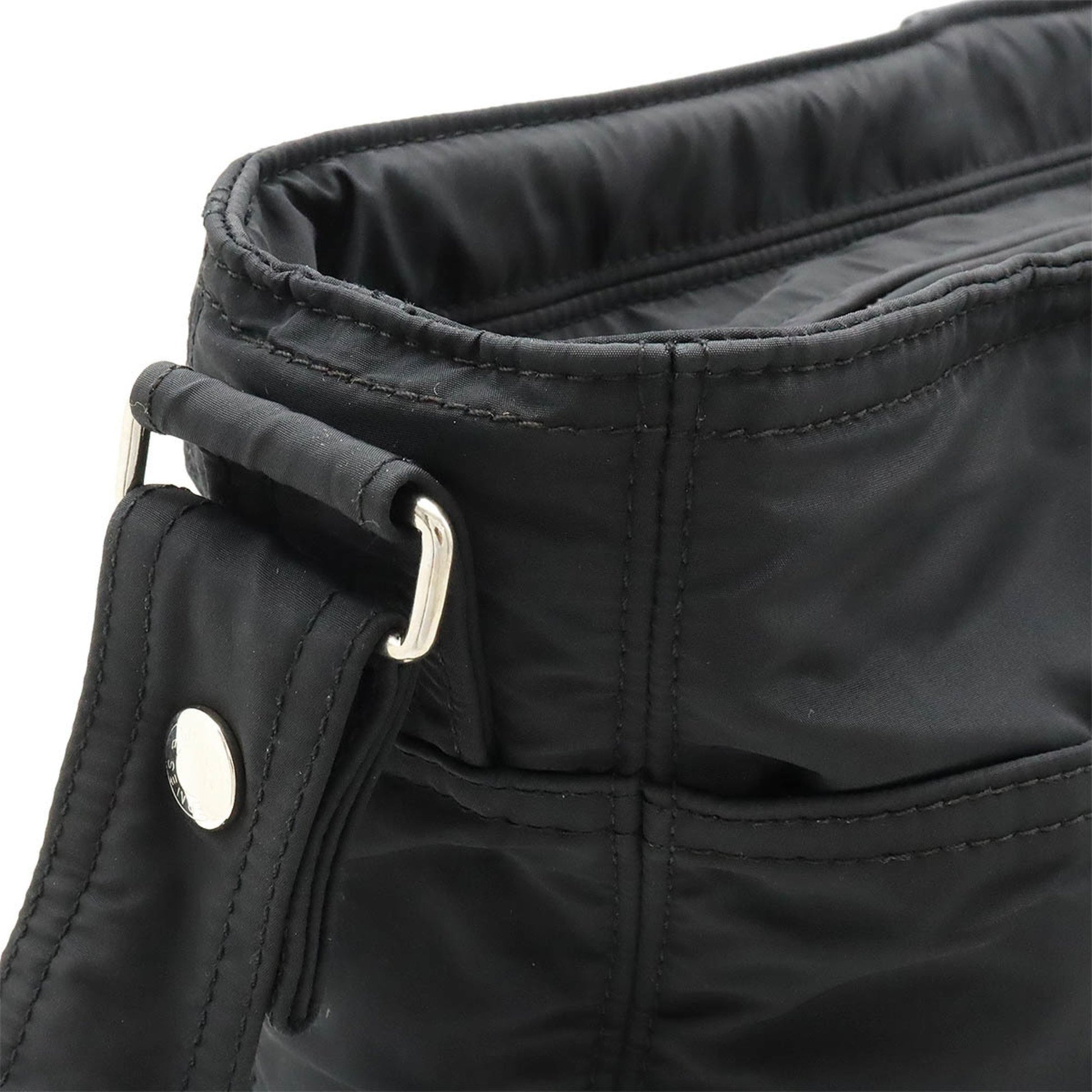 Hermès Acapulco, Black, Canvas, shoulder