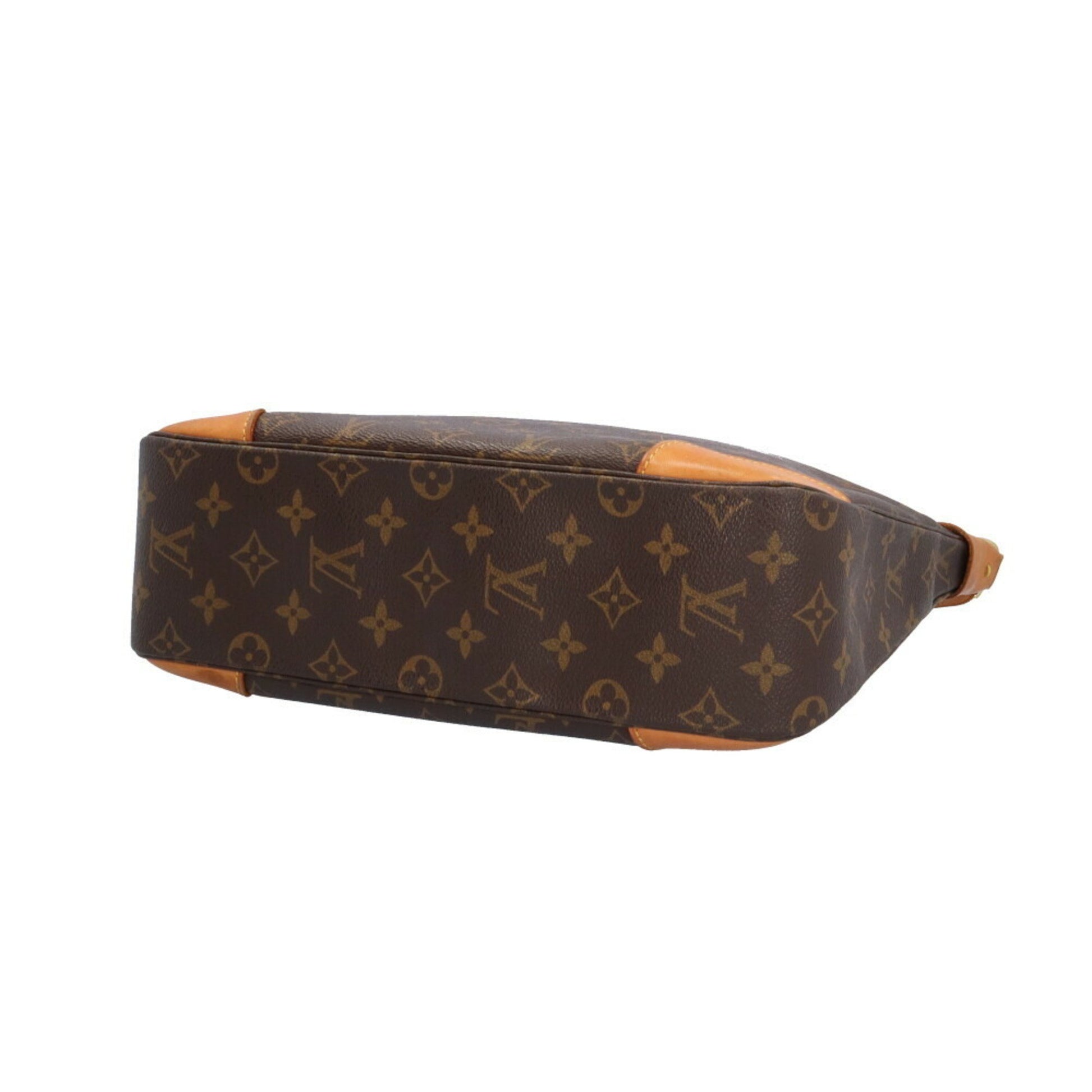 Louis Vuitton Boulogne, Brown, Canvas, shoulder