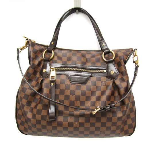 Louis Vuitton Evora, Brown, Canvas, shoulder
