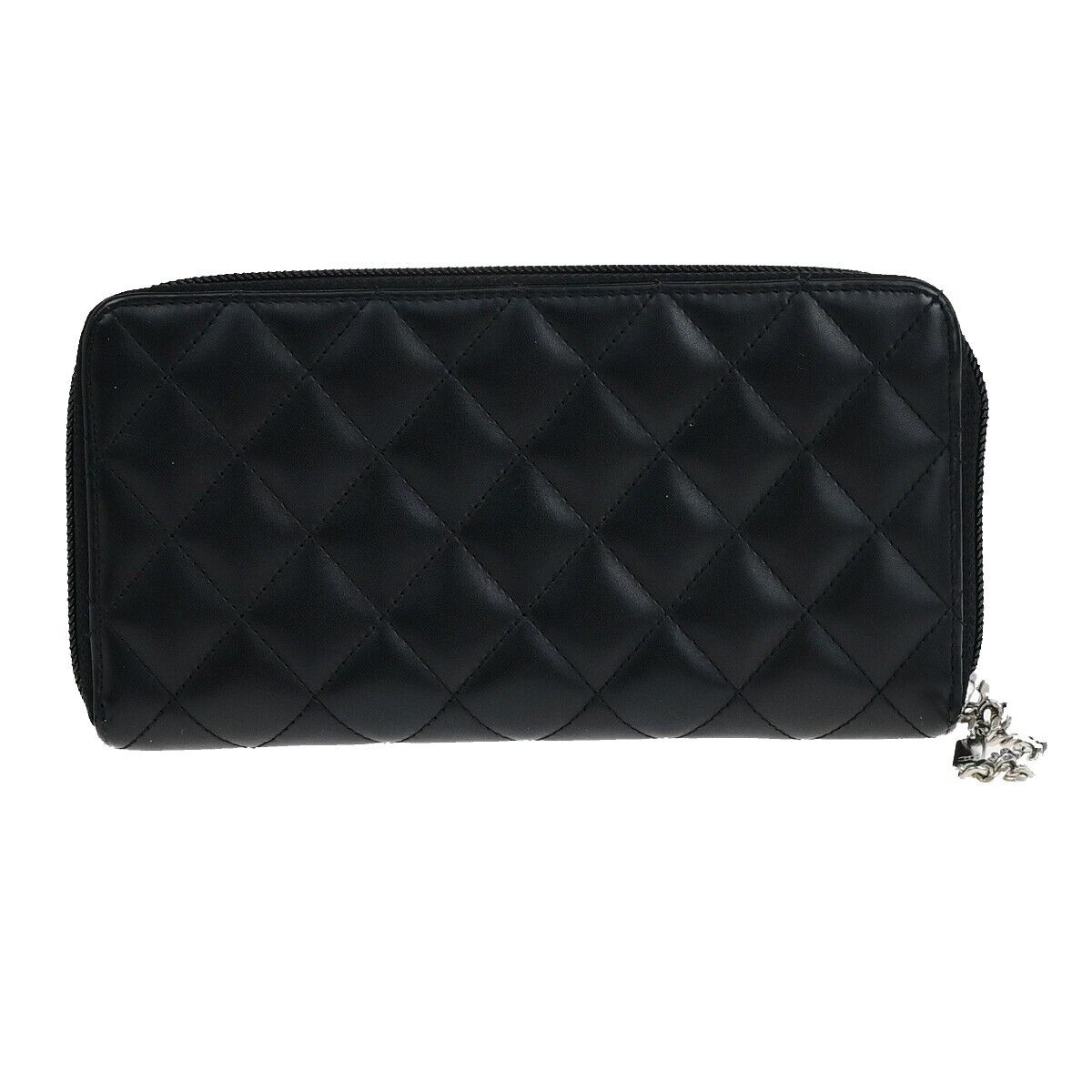 Chanel Cambon, Black, Leather, wallet