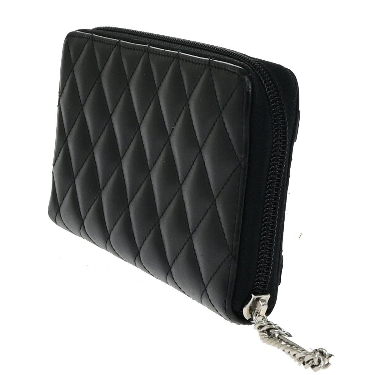 Chanel Cambon, Black, Leather, wallet