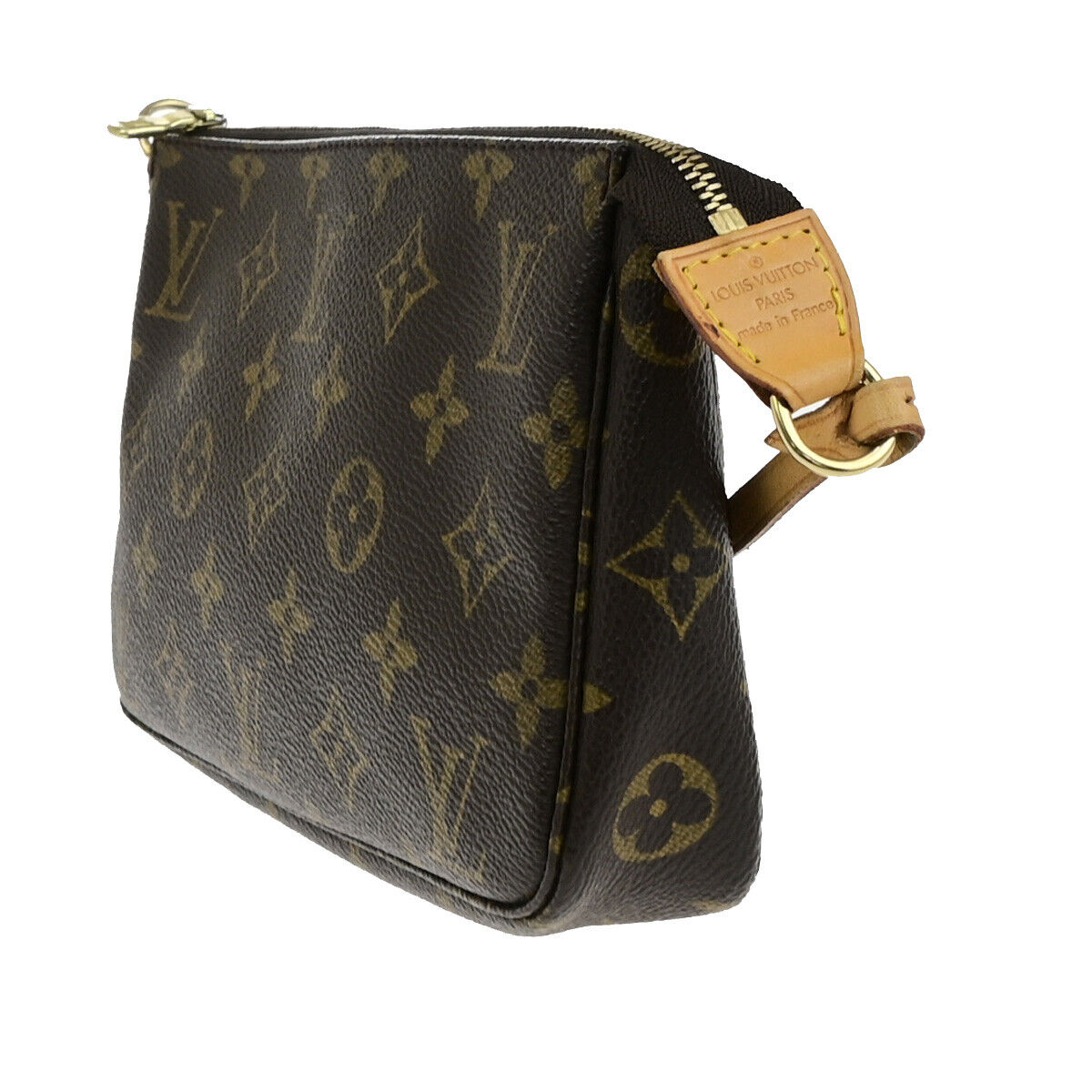 Louis Vuitton Pochette accessoires, Brown, Canvas, clutch