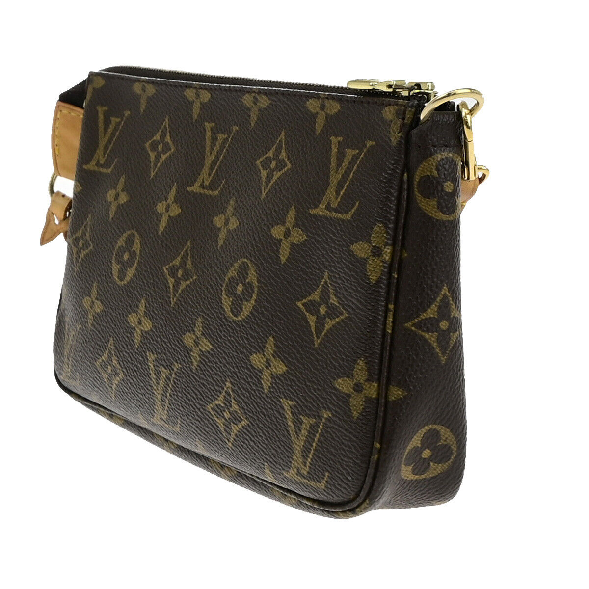 Louis Vuitton Pochette accessoires, Brown, Canvas, clutch