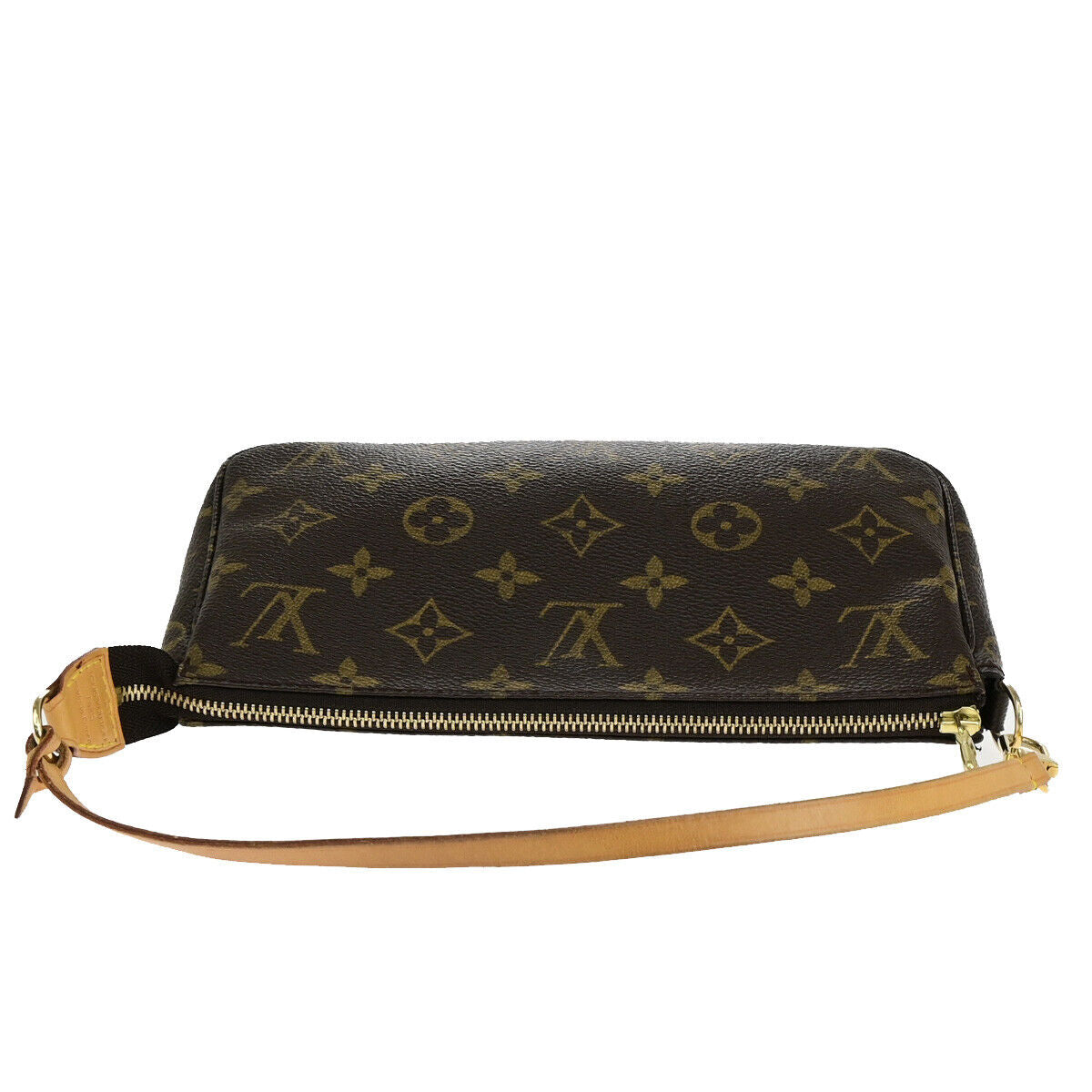 Louis Vuitton Pochette accessoires, Brown, Canvas, clutch