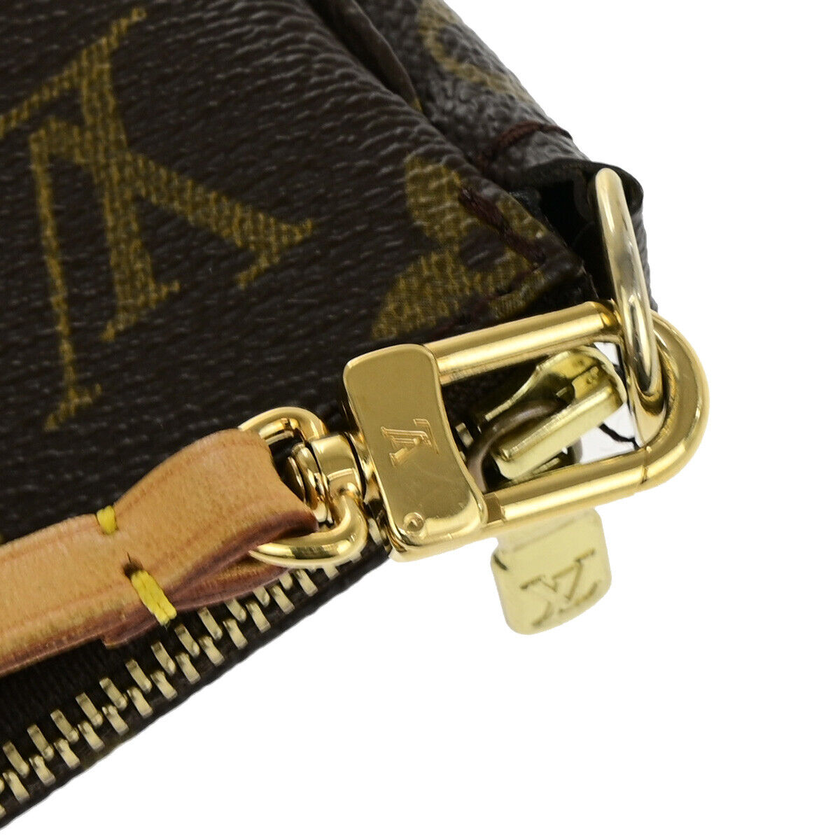 Louis Vuitton Pochette accessoires, Brown, Canvas, clutch