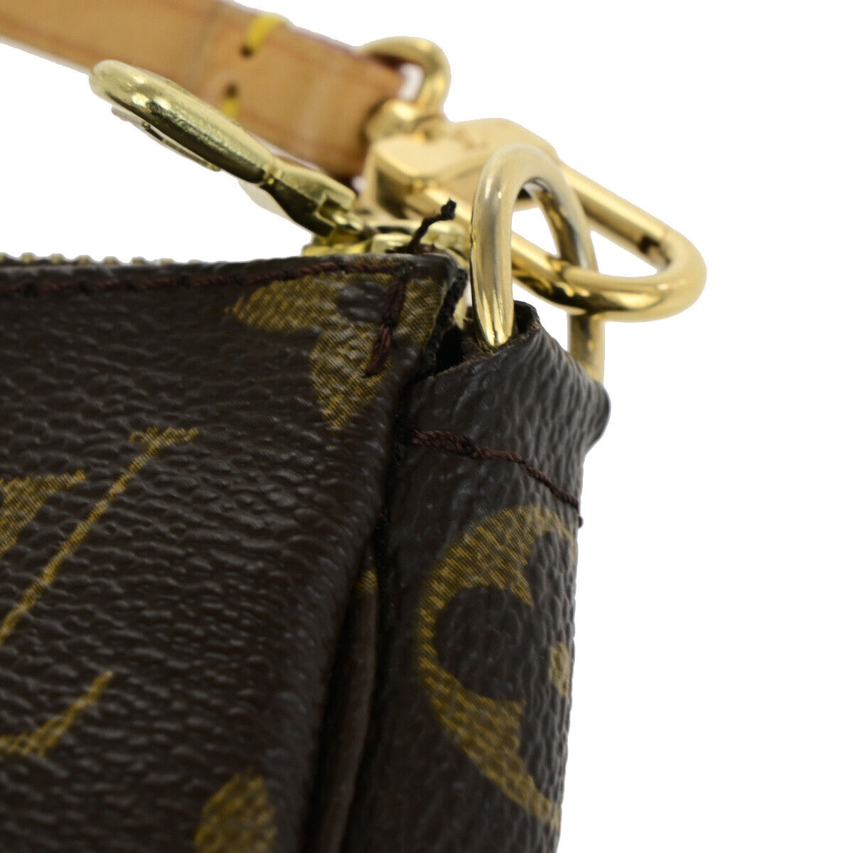 Louis Vuitton Pochette accessoires, Brown, Canvas, clutch