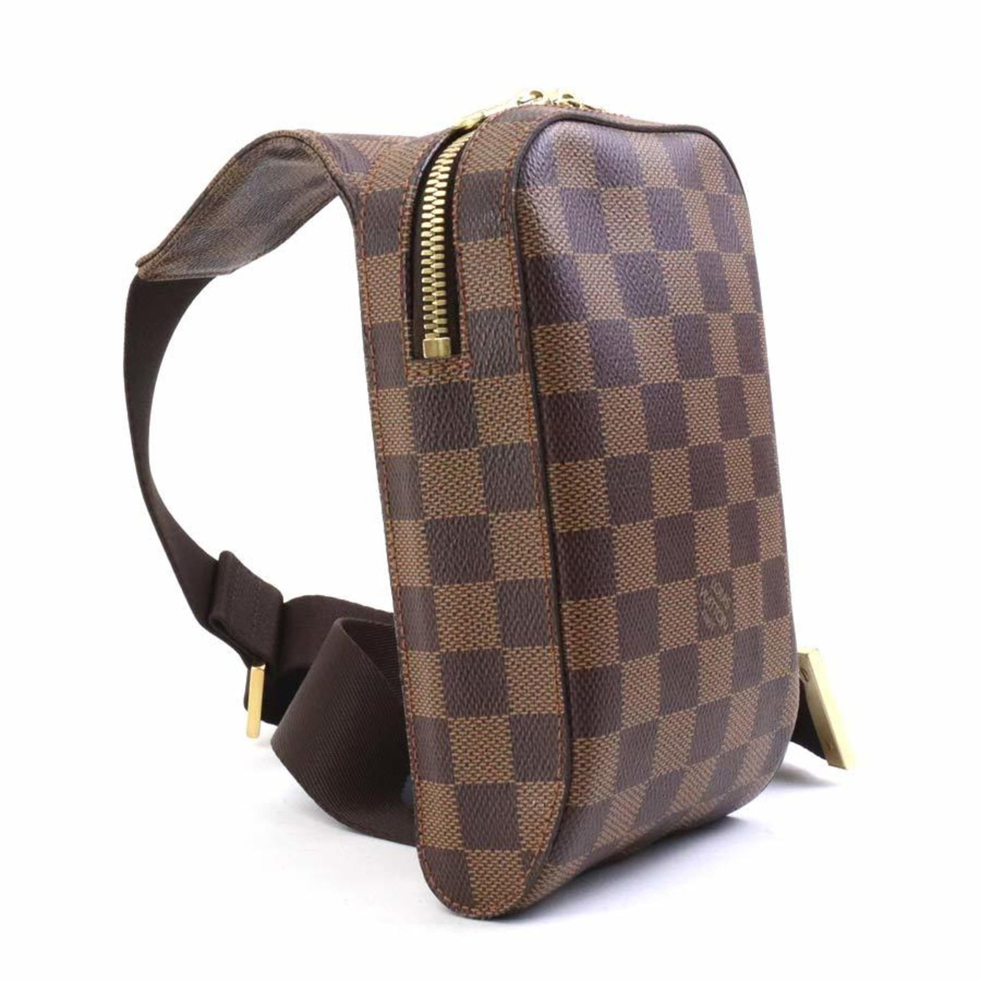 Louis Vuitton Geronimos, Brown, Canvas, shoulder