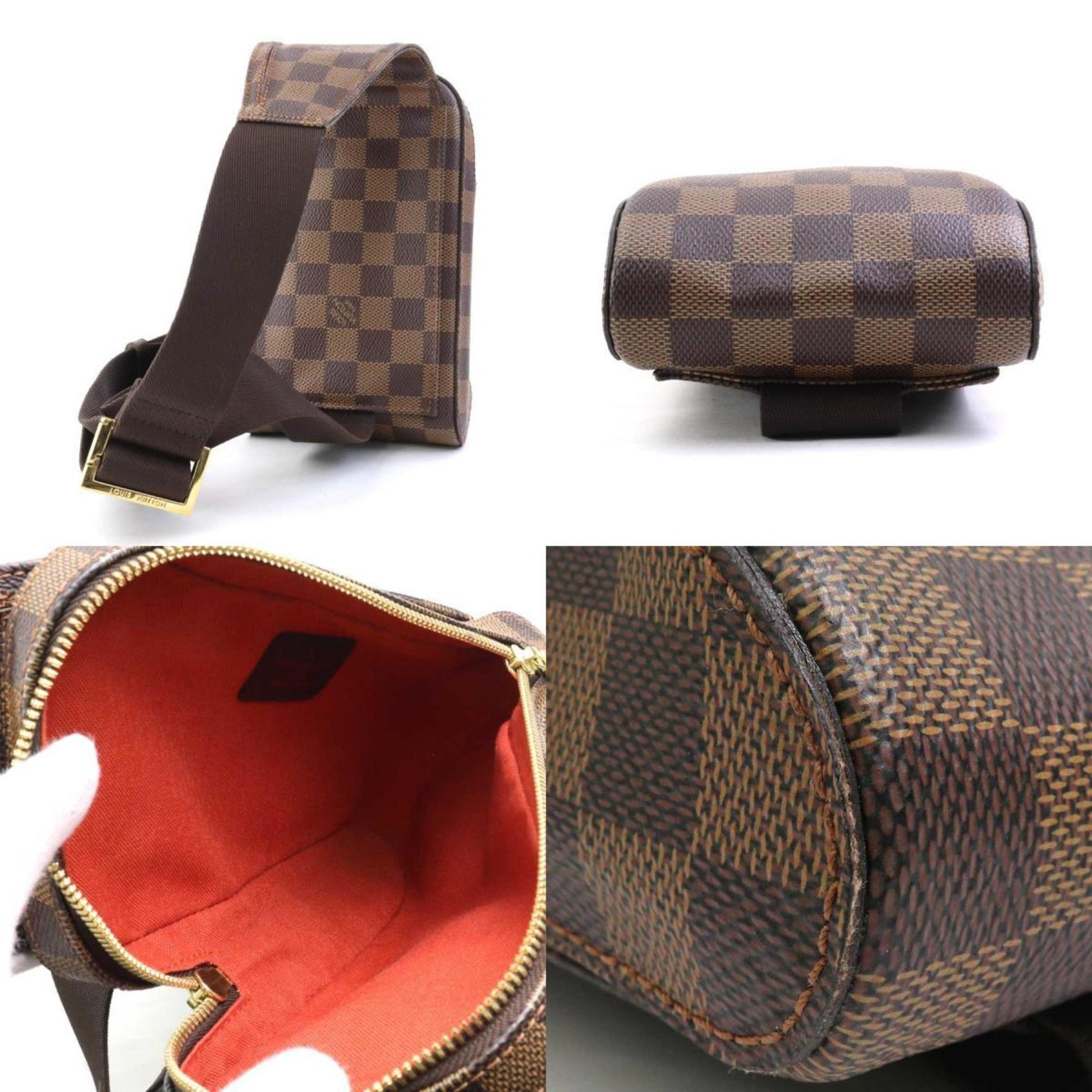 Louis Vuitton Geronimos, Brown, Canvas, shoulder