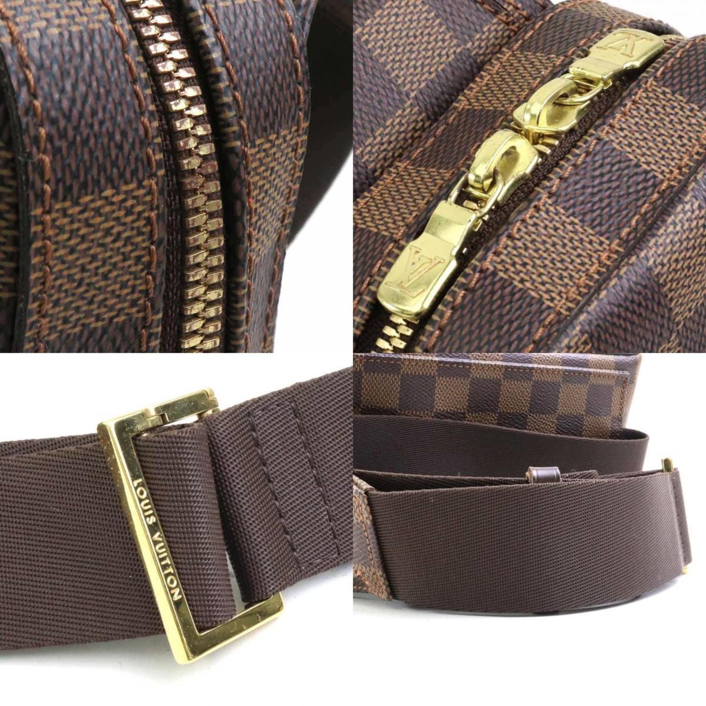 Louis Vuitton Geronimos, Brown, Canvas, shoulder