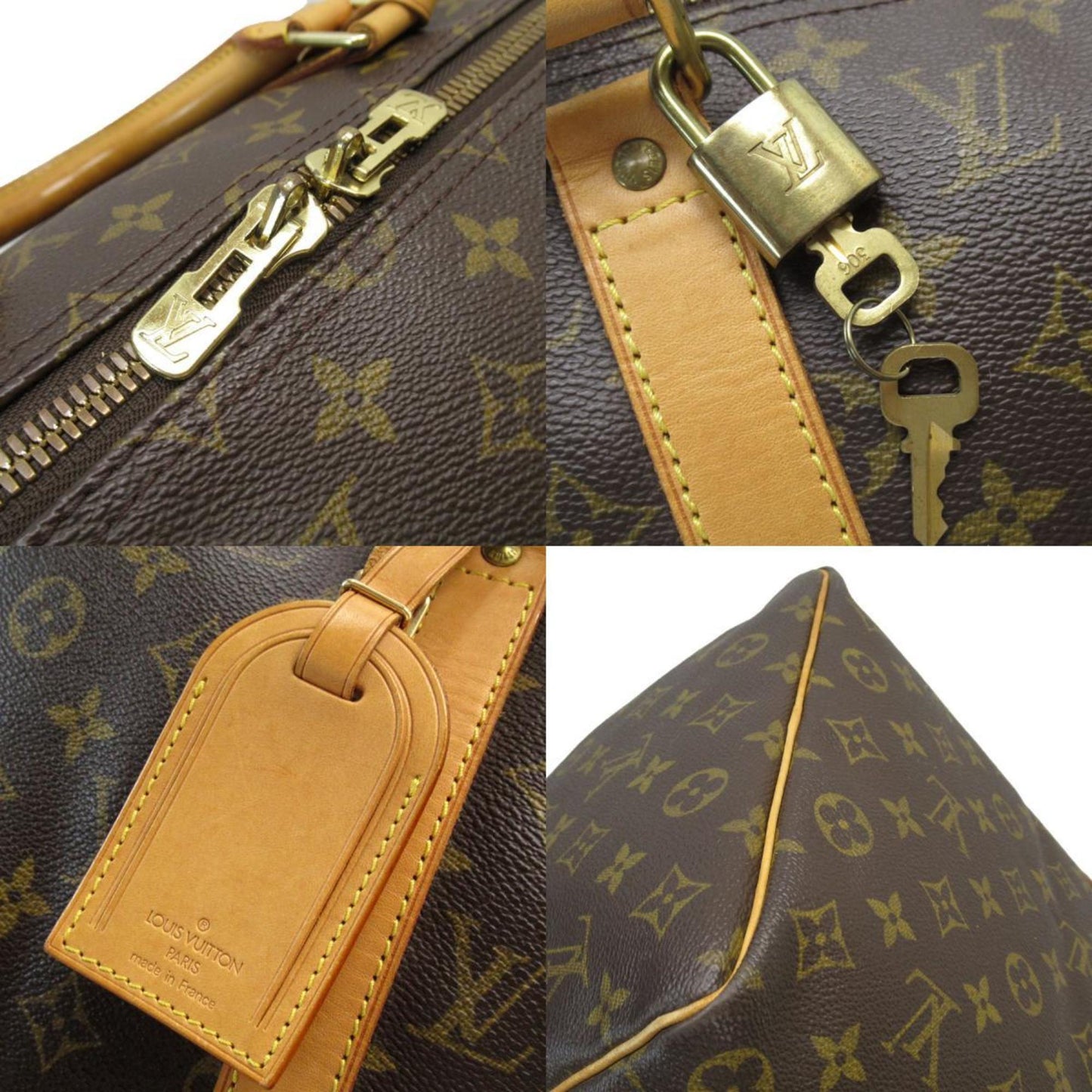 Louis Vuitton Keepall 50, Brown, Canvas, travel