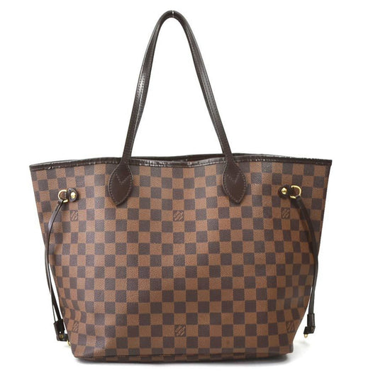 Louis Vuitton Neverfull MM, Brown, Canvas, tote