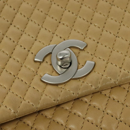 Chanel Bubble Quilt, Beige, Leather, shoulder