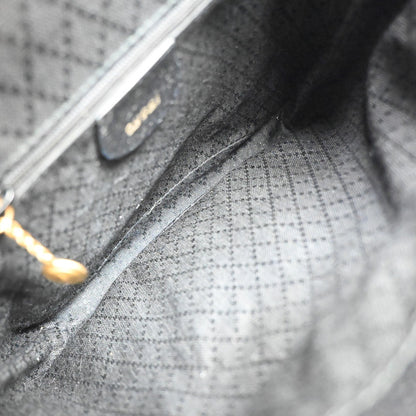 Gucci Vintage Bamboo Suede, Black, Suede, Backpack