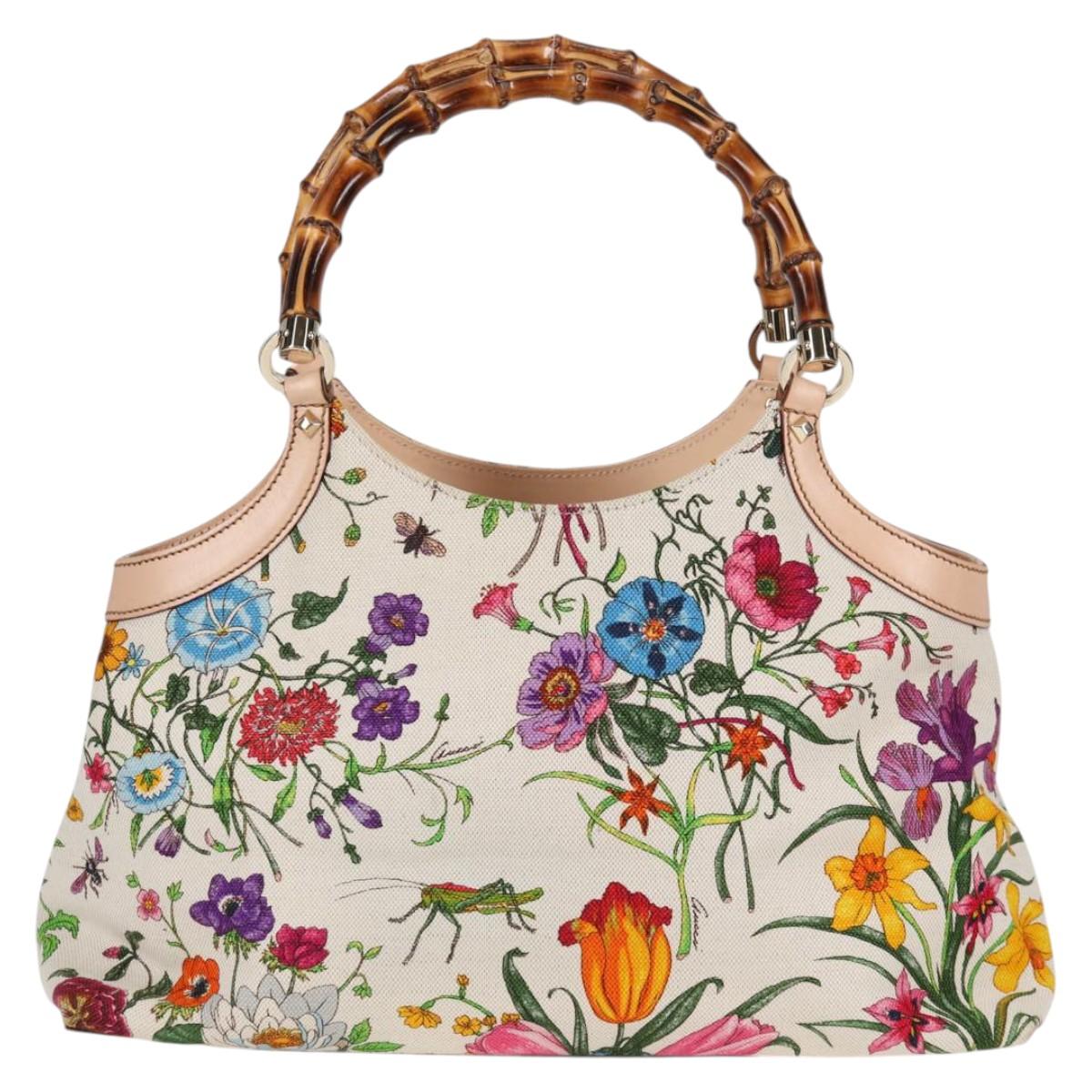 Gucci Bamboo, Multicolour, Canvas, shoulder