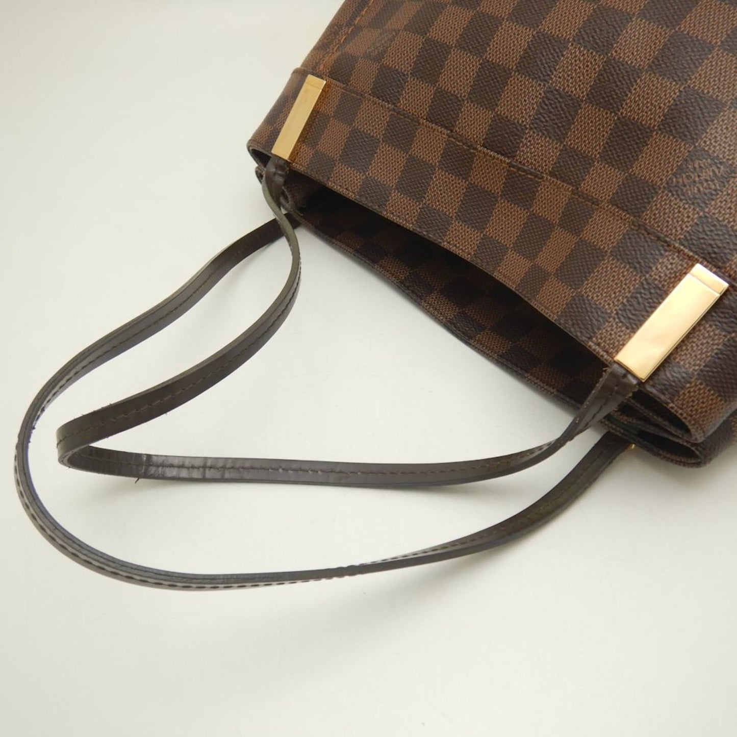 Louis Vuitton Marylebone, Brown, Canvas, shoulder