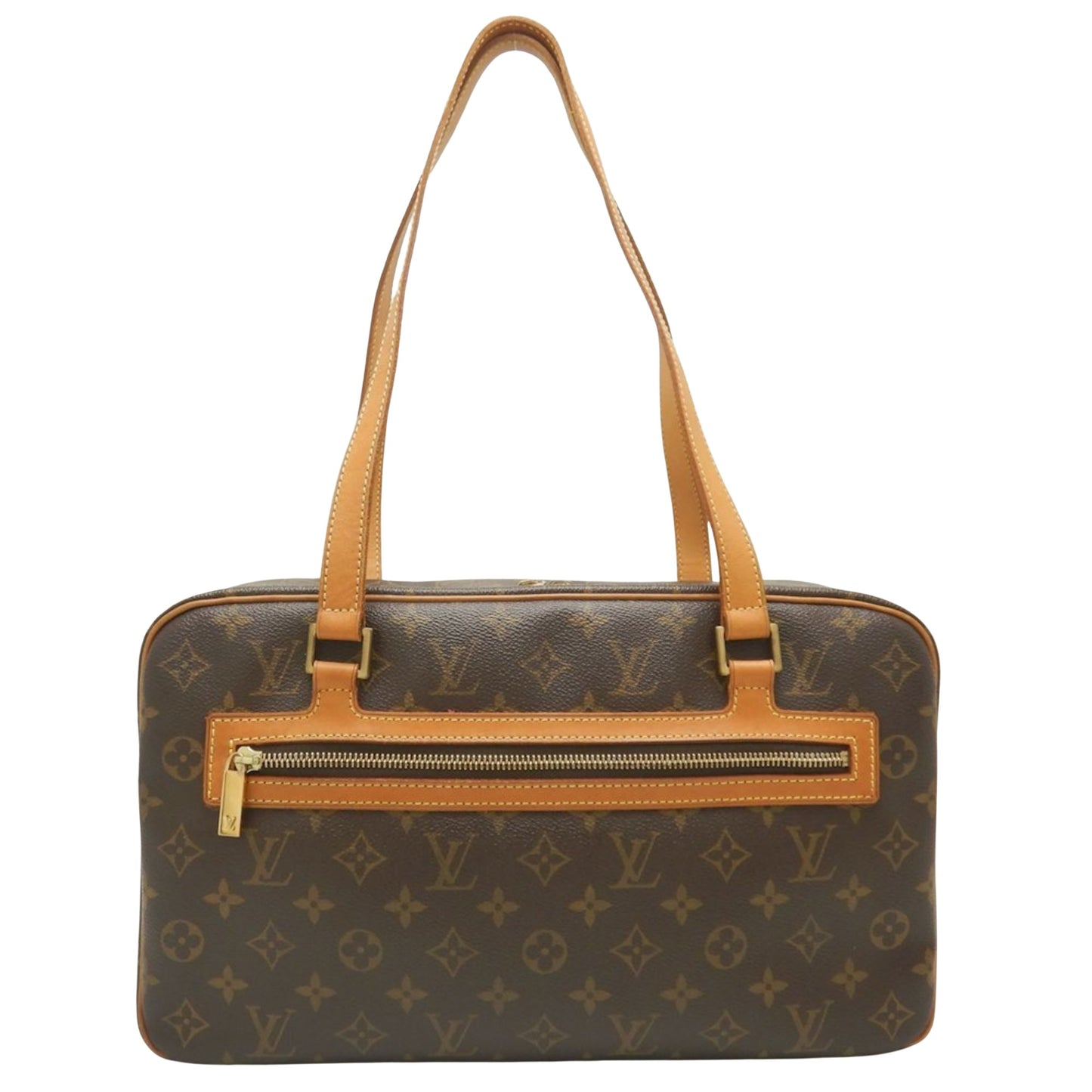 Louis Vuitton Cité, Brown, Canvas, shoulder