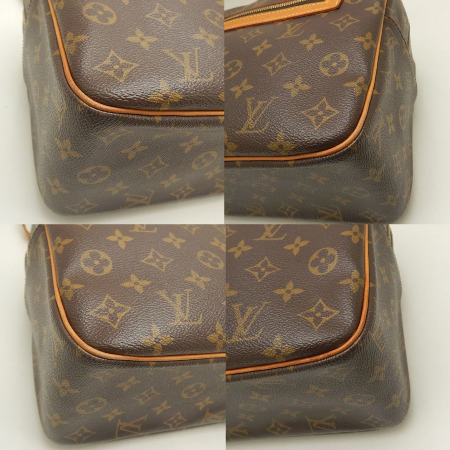 Louis Vuitton Cité, Brown, Canvas, shoulder