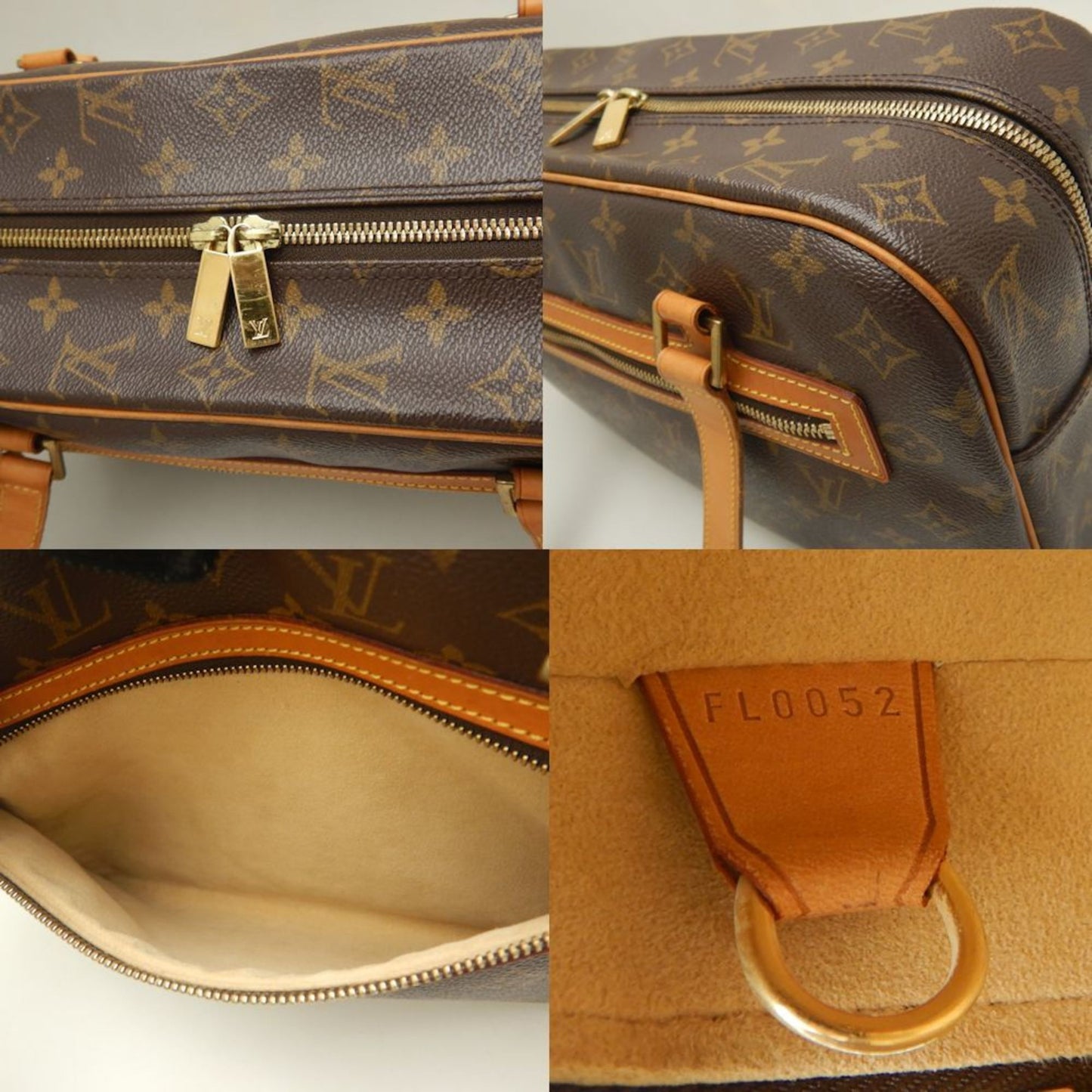 Louis Vuitton Cité, Brown, Canvas, shoulder