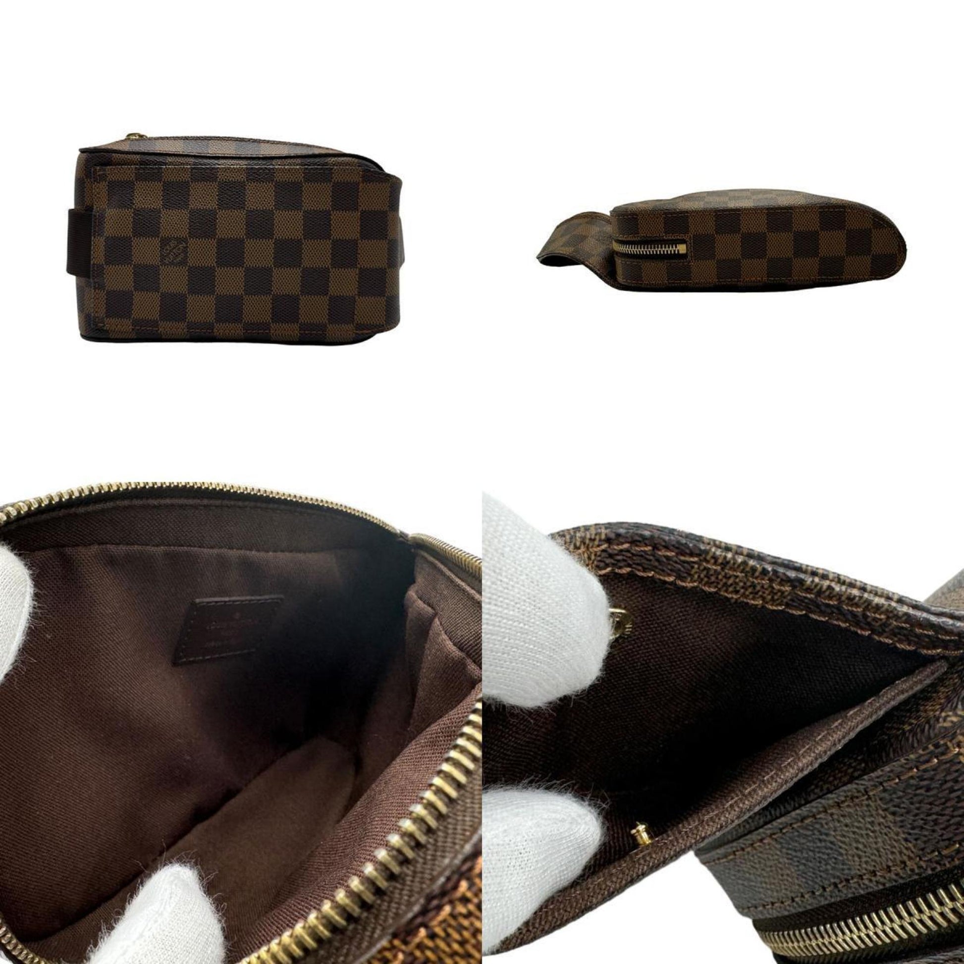 Louis Vuitton Geronimos, Brown, Canvas, shoulder