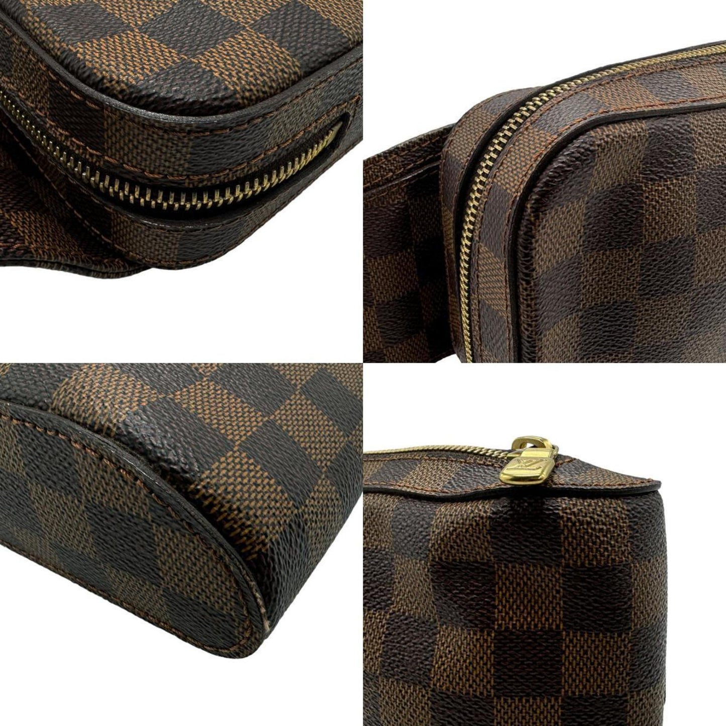 Louis Vuitton Geronimos, Brown, Canvas, shoulder