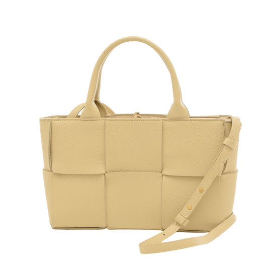 Bottega Veneta Arco, Beige, Leather, tote