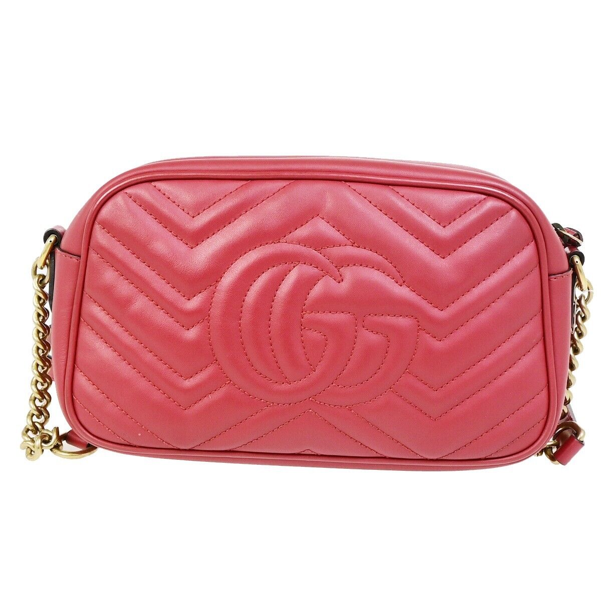 Gucci GG Marmont, Red, Leather, shoulder