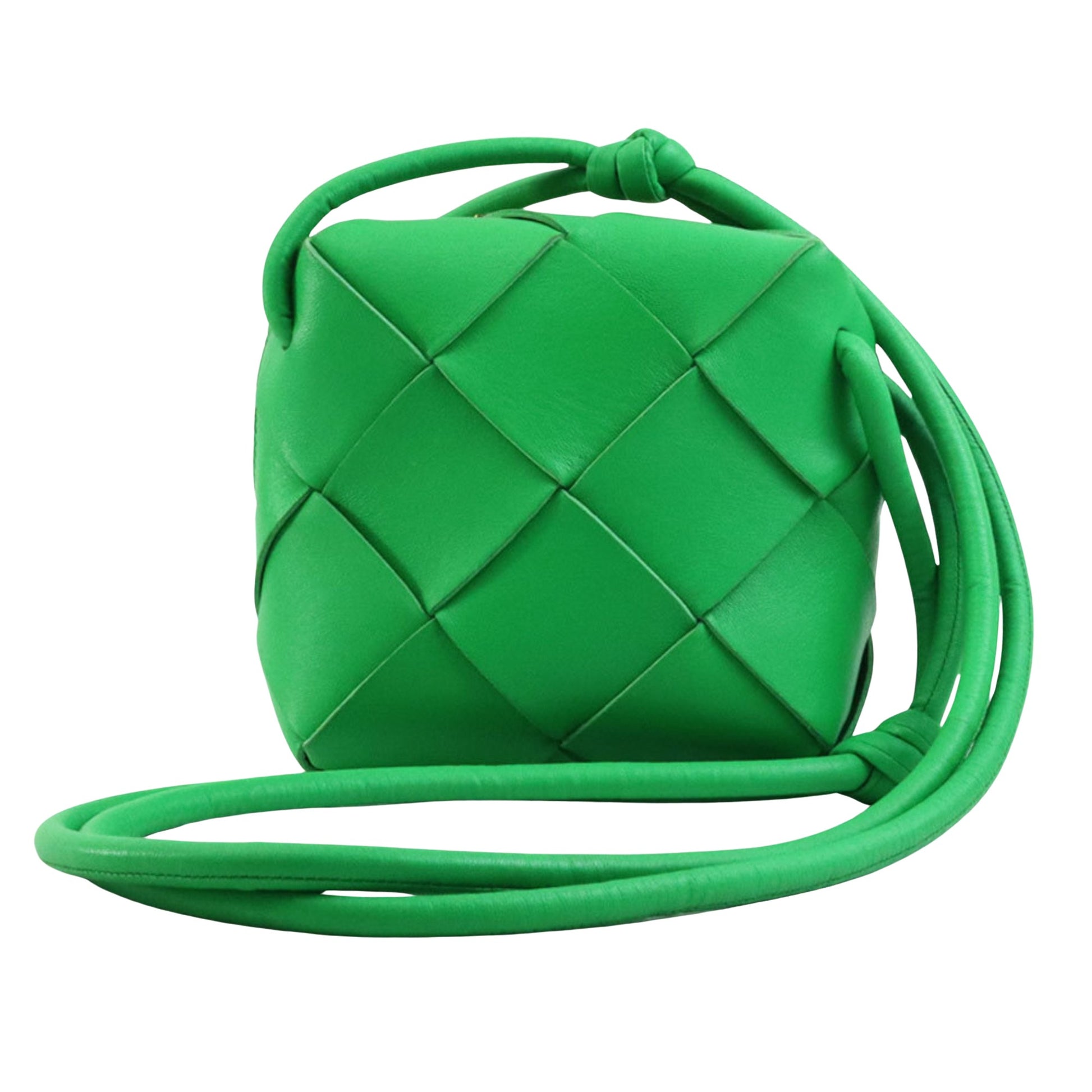 Bottega Veneta Cassette, Green, Leather, shopper