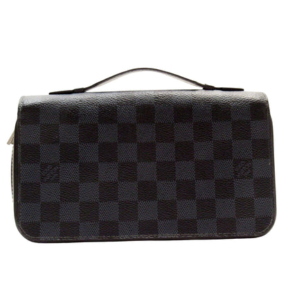 Louis Vuitton Zippy XL, Grey, Canvas, wallet