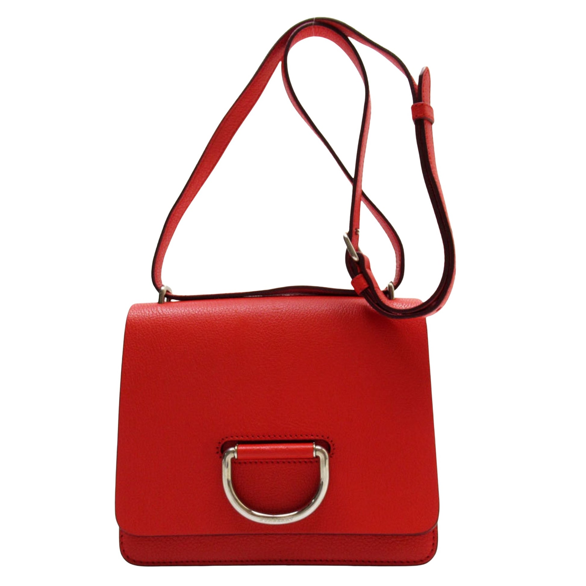 Burberry The D-ring, Red, Leather, shoulder