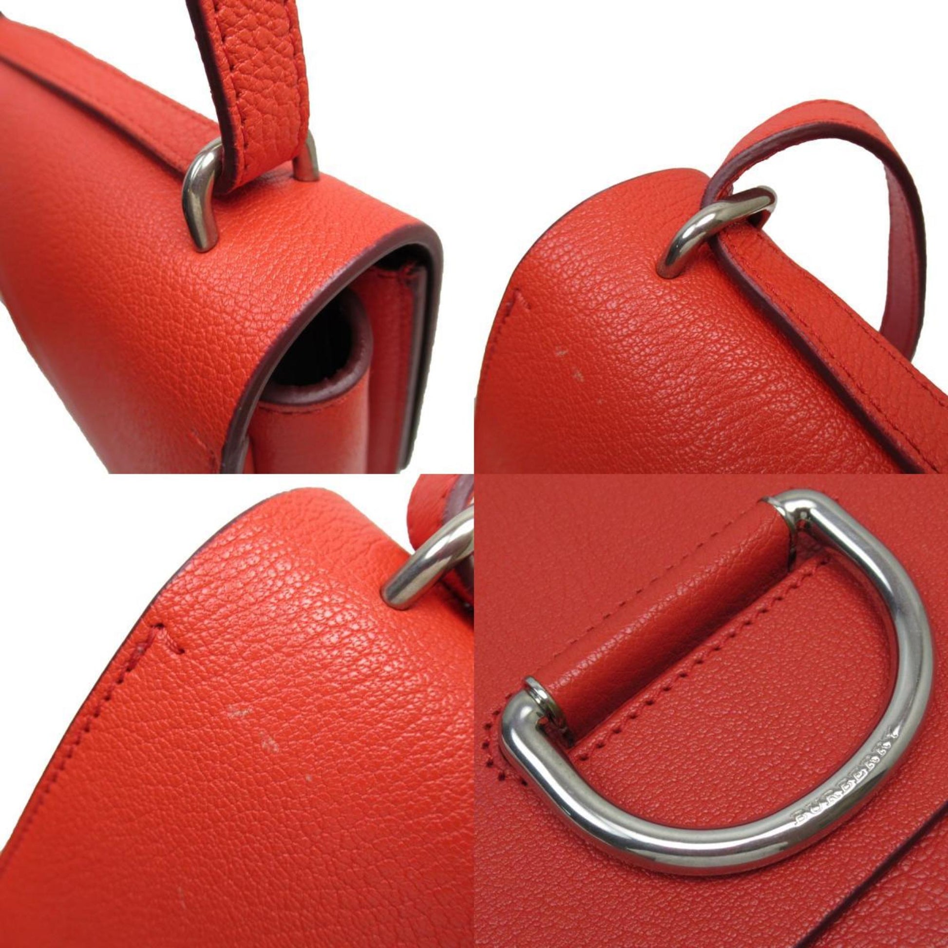 Burberry The D-ring, Red, Leather, shoulder