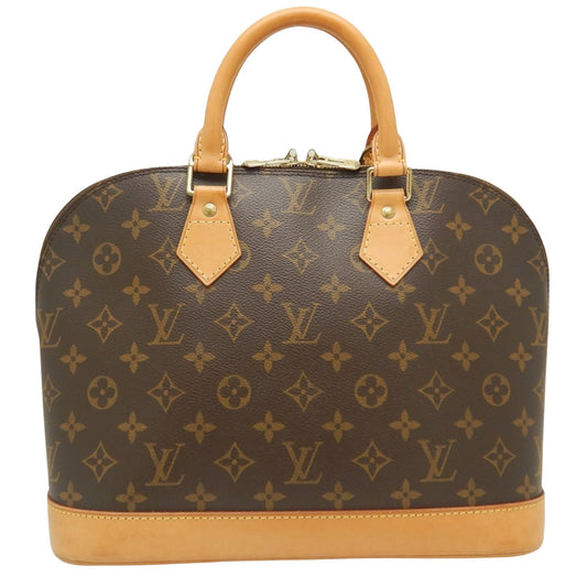 Louis Vuitton Alma, Brown, Canvas, handbag