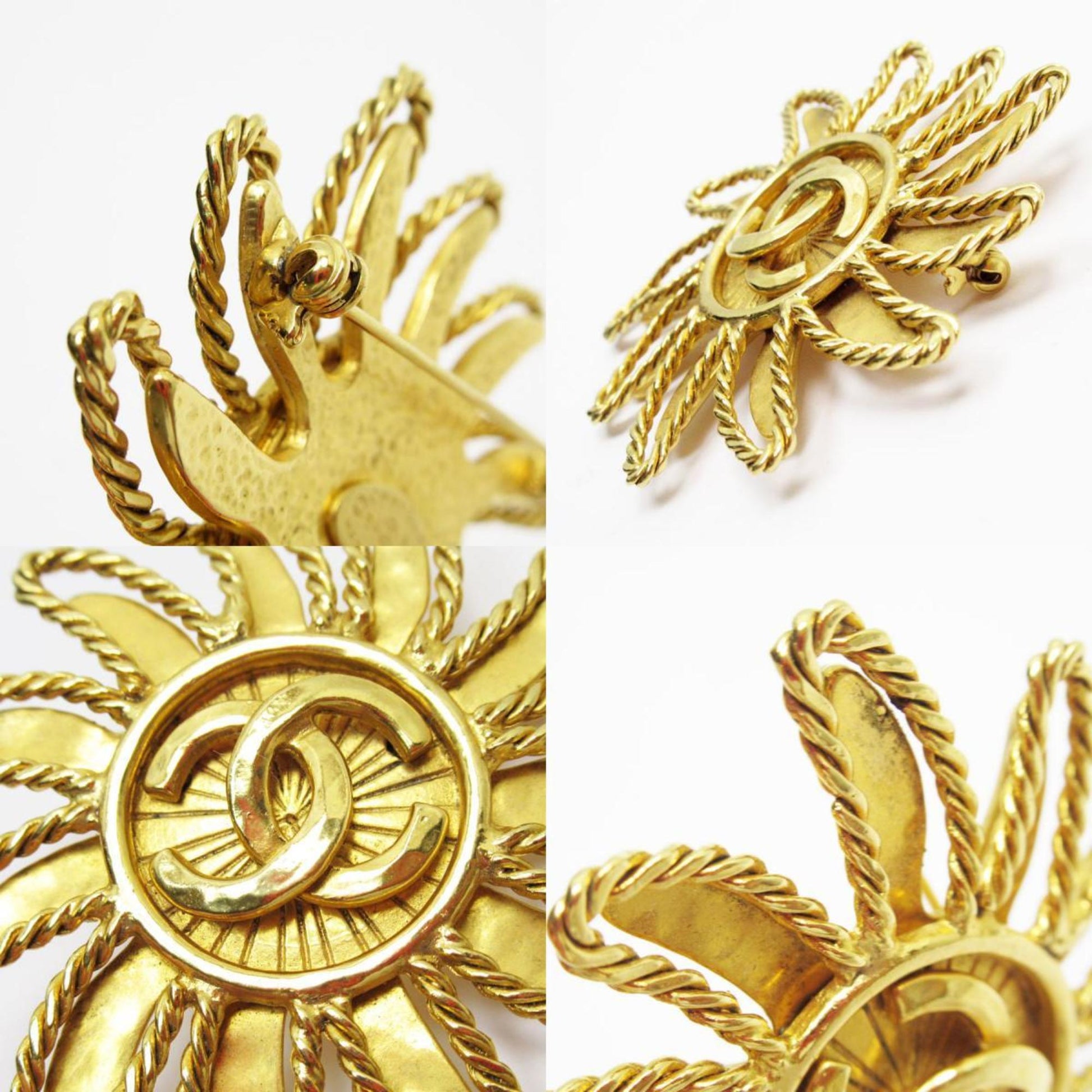 Chanel Coco Mark, Gold, Metal, brooch