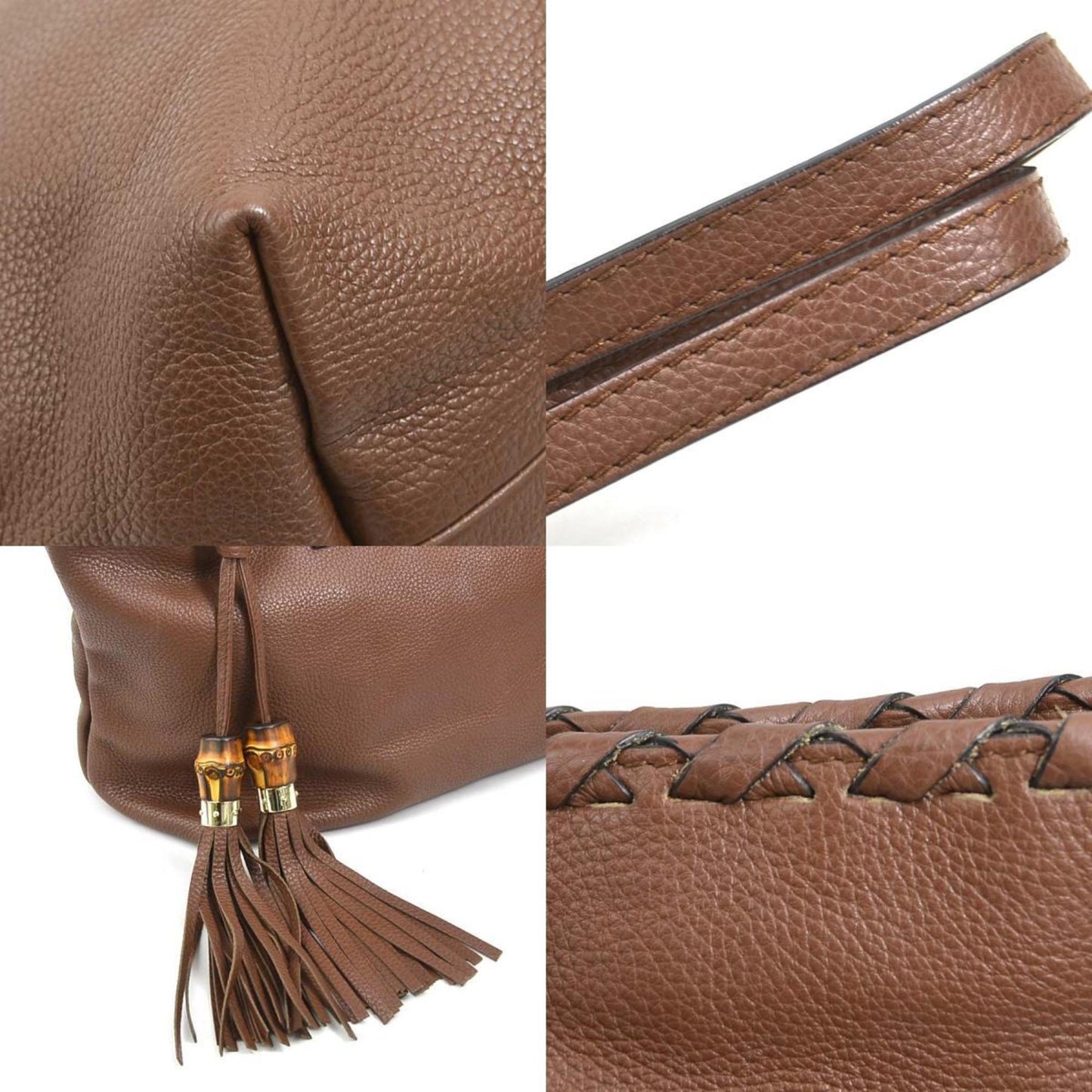 Gucci Bamboo, Brown, Leather, tote