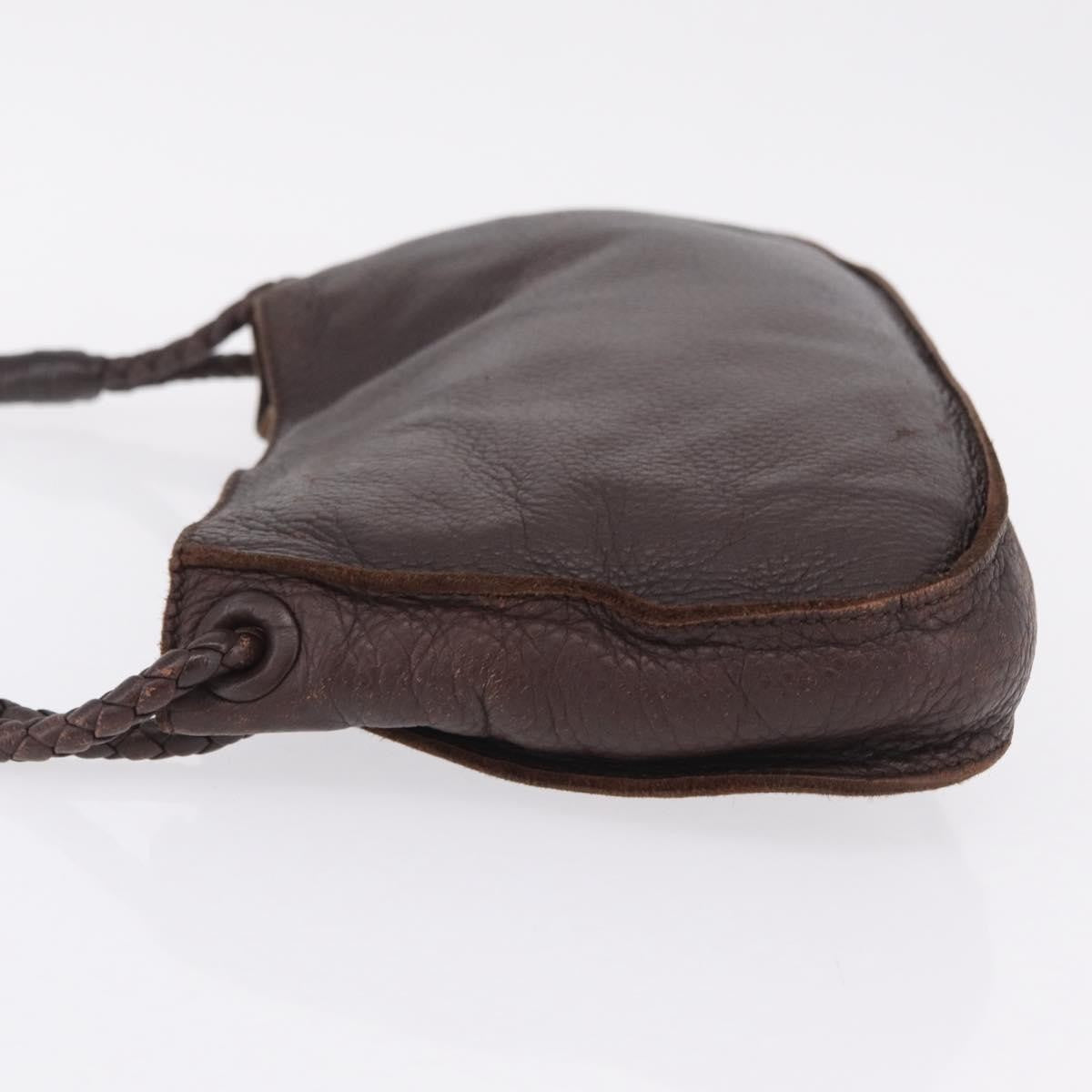 Bottega Veneta Shoulder Leather, Brown, Leather, Shoulder Bag