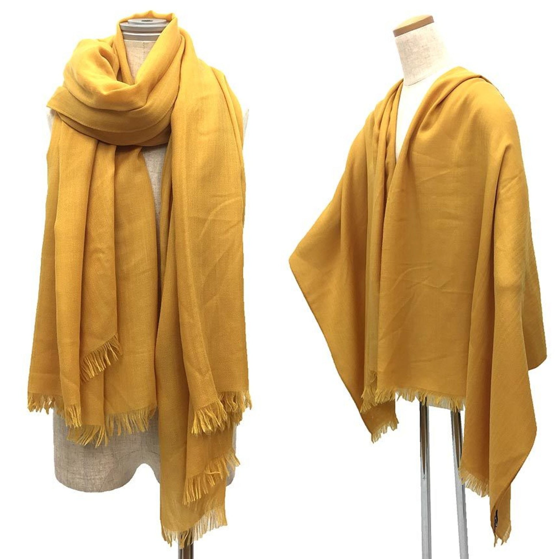 Hermès, Yellow, Cashmere, shawl