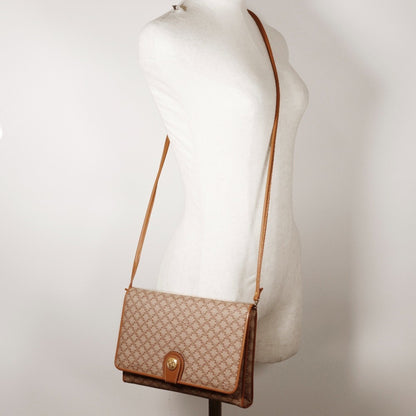 Céline Macadam, Beige, Canvas, shoulder