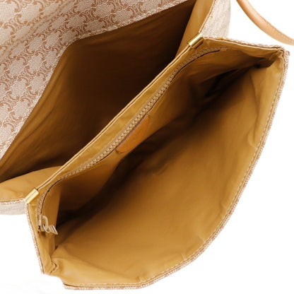 Céline Macadam, Beige, Canvas, shoulder
