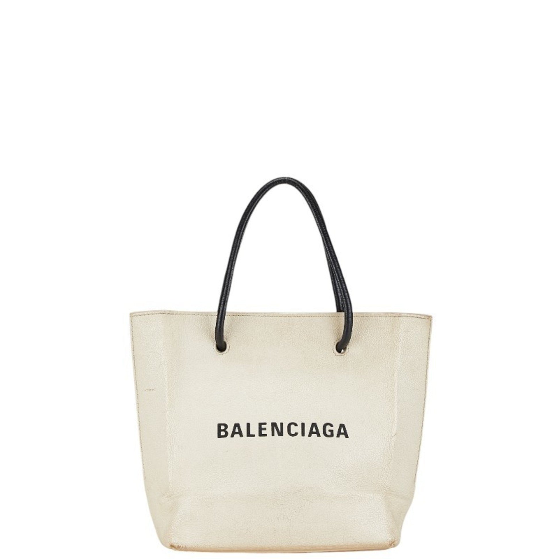 Balenciaga Cabas, White, Leather, tote