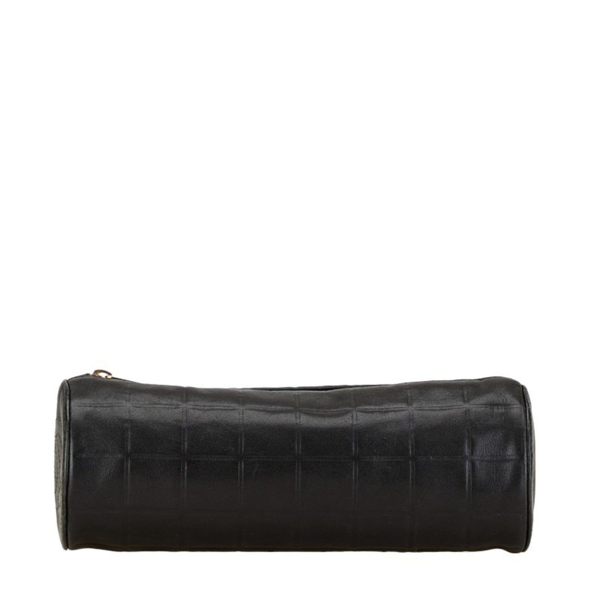 Chanel Coco Mark, Black, Leather, clutch