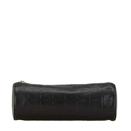 Chanel Coco Mark, Black, Leather, clutch