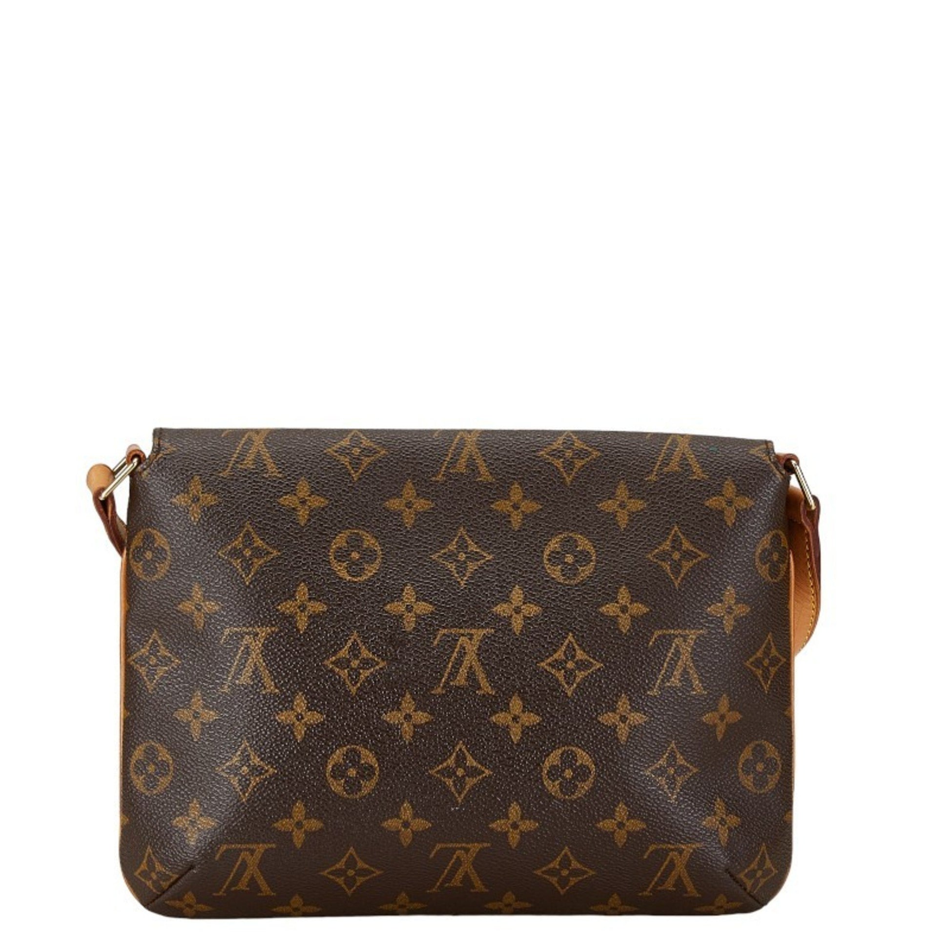 Louis Vuitton Musette Tango, Brown, Canvas, shoulder