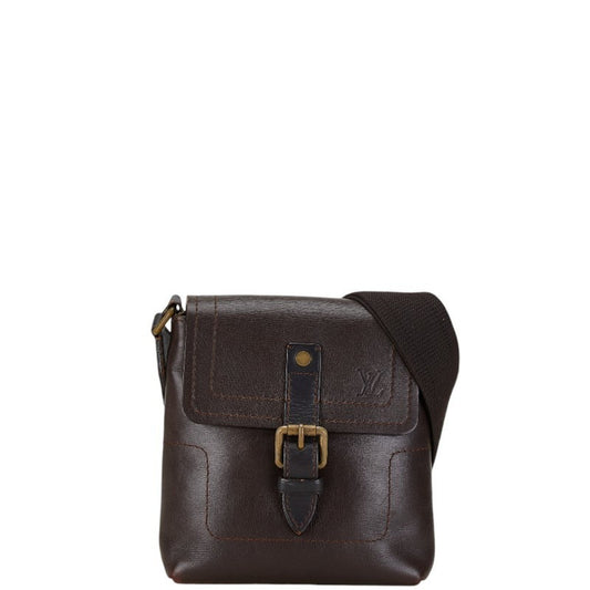 Louis Vuitton Utah, Brown, Leather, shoulder