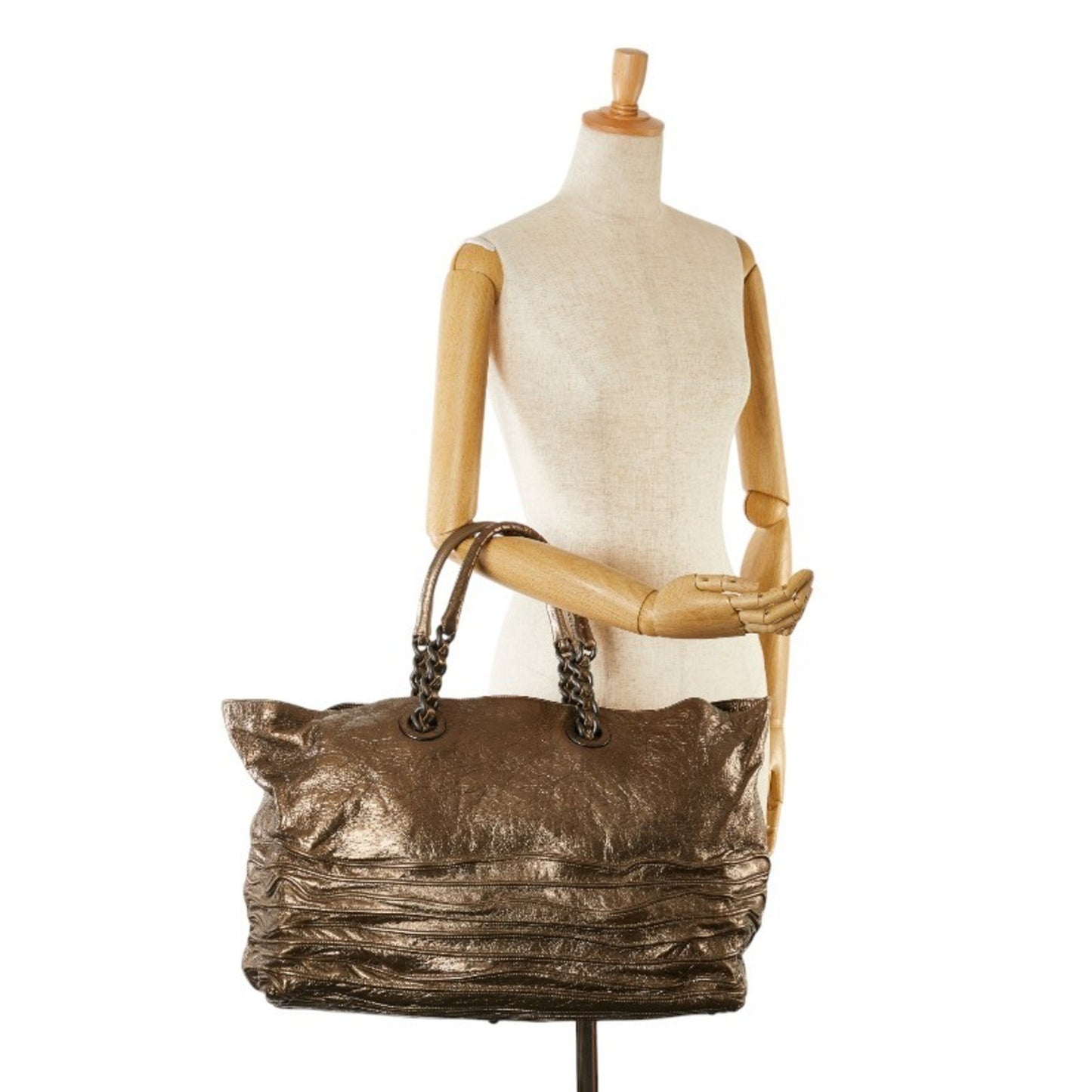 Bottega Veneta, Gold, Leather, tote