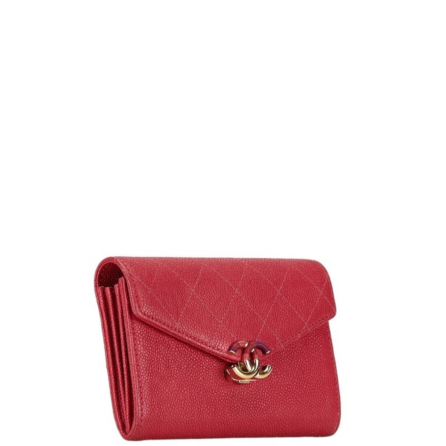 Chanel Matelassé, Pink, Leather, wallet