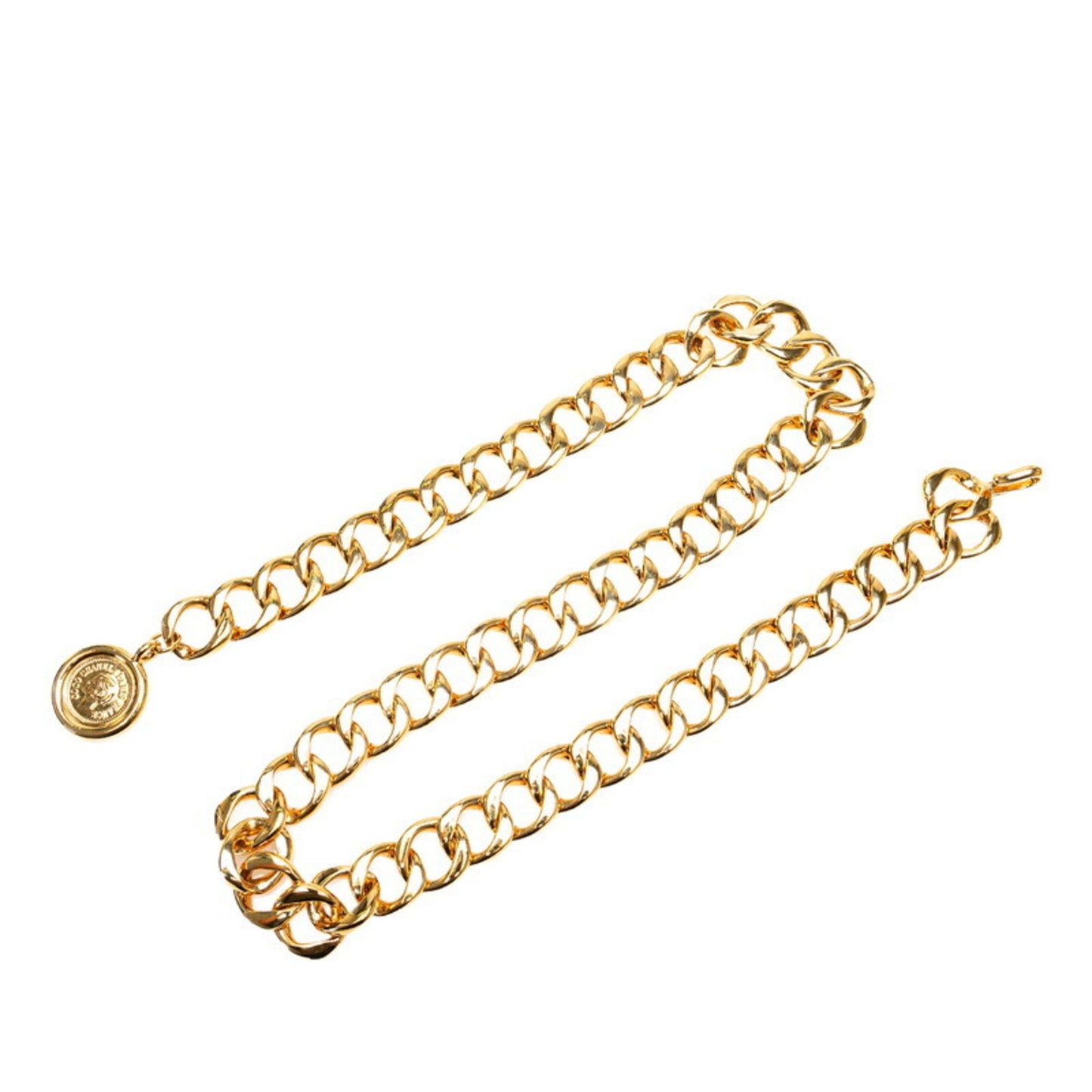 Chanel Coco Mark, Gold, Gold Plated, belt